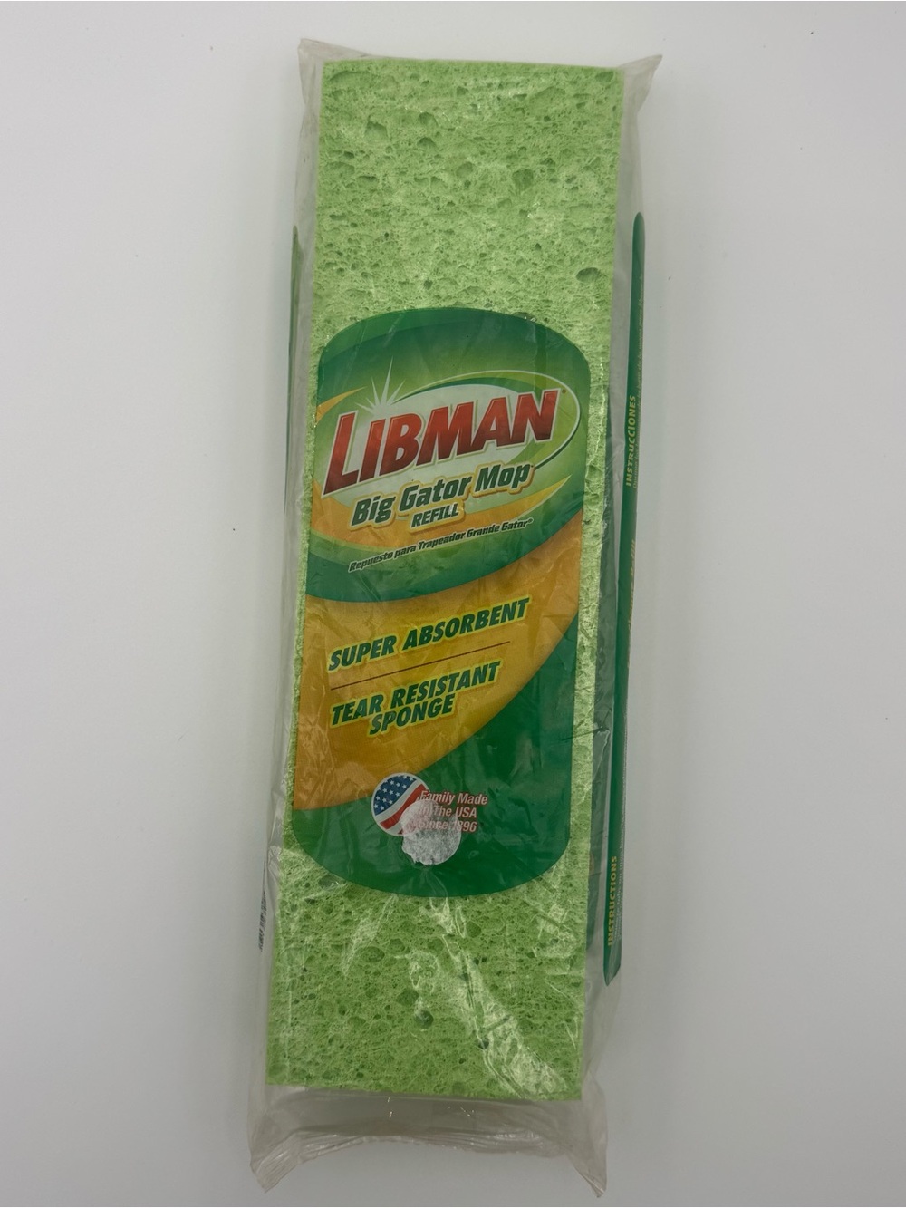 Libman Big Gator Mop Refill Sponge Replacement Super Absorbent NEW Sealed